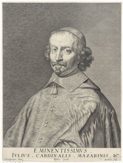 Portrait of Cardinal Giulio Raimondo Mazarino (1602-1661) by François Stuerhelt